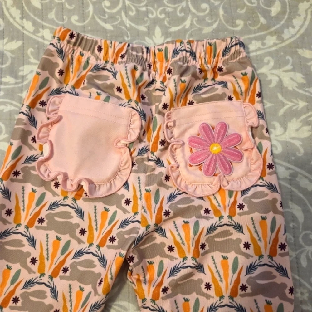 Smockingbird Spring Bunnies Pink Pima Cotton Pajama size 5